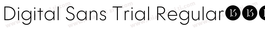 Digital Sans Trial Regular字体转换